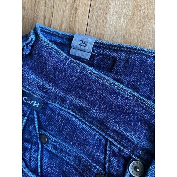 Citizens of Humanity Jeans Women's 25 Blue Cara High Rise Cigarette Ankle Dark - Picture 9 of 9